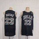 Bull 23 Black Camouflage Words Retro