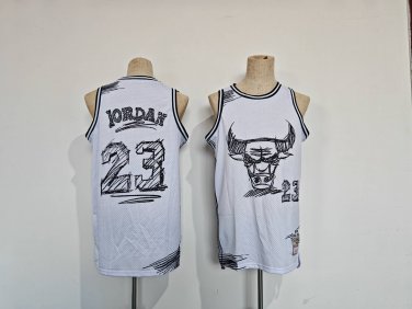 Bull 23 White Sketch