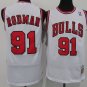 Bull 91 Rodman Retro Logo White