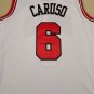 Bulls # 6 White  jersey