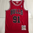 Bulls 91 AU Embroidery 97-98 Red XS-XXL