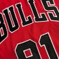 Bulls 91 AU Embroidery 97-98 Red XS-XXL