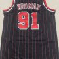 Bulls 91 Black and Red Striped Children's Clothing Retro
