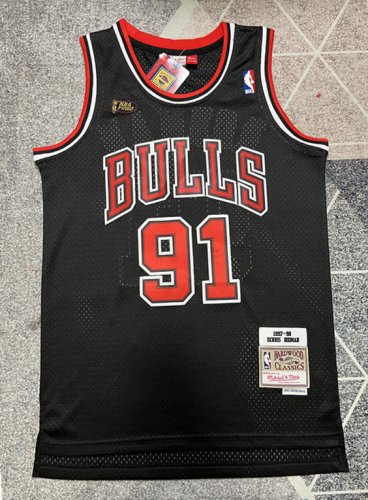 Bulls 91 Finals Logo Retro Black