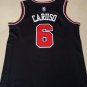 Bulls No. 6 Black  jersey