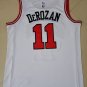 Bulls No. 11 White DeRozan jersey