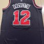Bulls No. 12 Black  jersey