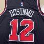 Bulls No. 12 Black  jersey