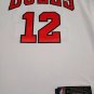 Bulls No. 12 White  jersey