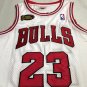 Bulls No. 23 AU Embroidered White 97-98 Championship XS-XXL