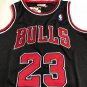 Bulls No. 23 AU Embroidery 97-98 Black XS-XXL