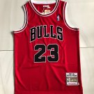 Bulls No. 23 AU Embroidery 97-98 Red XS-XXL