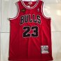 Bulls No. 23 AU Embroidery Red 97-98 Championship