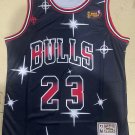 Bulls No. 23 Black Starry Sky Retro jersey