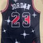 Bulls No. 23 Black Starry Sky Retro jersey