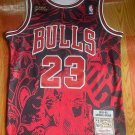Bulls No. 23 printed retro jersey