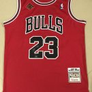 Bulls No. 23 Red Retro Jersey