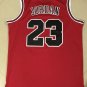 Bulls No. 23 Red Retro Jersey