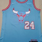 Bulls No. 24 light blue  jersey