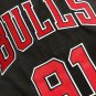 Bulls No. 91 AU Embroidered Black 97-98 Championship