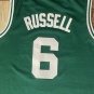 Celtics No. 6 Russell Retro jersey