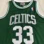 Celtics No. 33 Bird Green Embroidered S-XXL