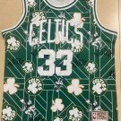 Celtics No. 33 green printed retro jersey