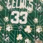 Celtics No. 33 green printed retro jersey