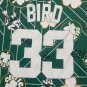 Celtics No. 33 green printed retro jersey