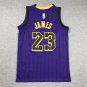 Children's clothing Lakers 23 Black Stripe Purple