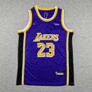 Children's Lakers 23 purple round neck  logo