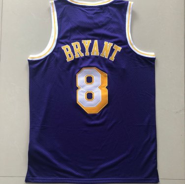Fully Embroidered Mitchell Ness Lakers 8 # Kobe 98 All Star Game Retro Jersey
