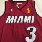 Heat No. 3 Wade's date red embroidered AU jersey XS-XXL