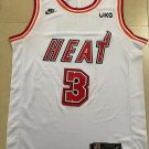 Heat No. 3 White  jersey