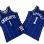 Hornets No.1 Purple Stripe 94-95 Mitchell Retro Jersey - Tini Boggess