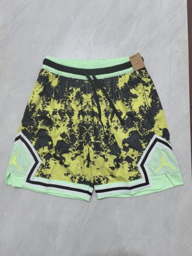 Jordan B-33 tie dye black fluorescent green ball pants