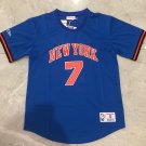 Knicks No.7 Blue Short Sleeve S-XXL