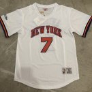 Knicks No.7 White Short Sleeve S-XXL