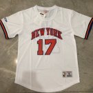 Knicks No.17 White Short Sleeve S-XXL