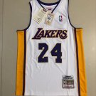 Kobe 24 V-neck white 08-09 fully embroidered XS-XXL