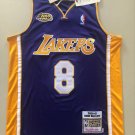 Kobe No. 8 Purple 2000-01 Season with Championship Embroidered XS-XXL
