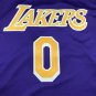 Lakers 0 purple round neck new logo