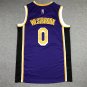 Lakers 0 purple round neck new logo