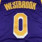 Lakers 0 purple round neck new logo