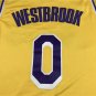 Lakers 0 yellow round neck new logo