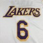 Lakers 6 retro white round neck