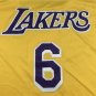 Lakers 6 Retro Yellow Round Neck