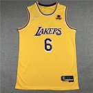 Lakers 6 yellow round neck new  logo