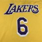 Lakers 6 yellow round neck new logo