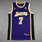 Lakers 7 Purple Round Neck 75th Anniversary Logo